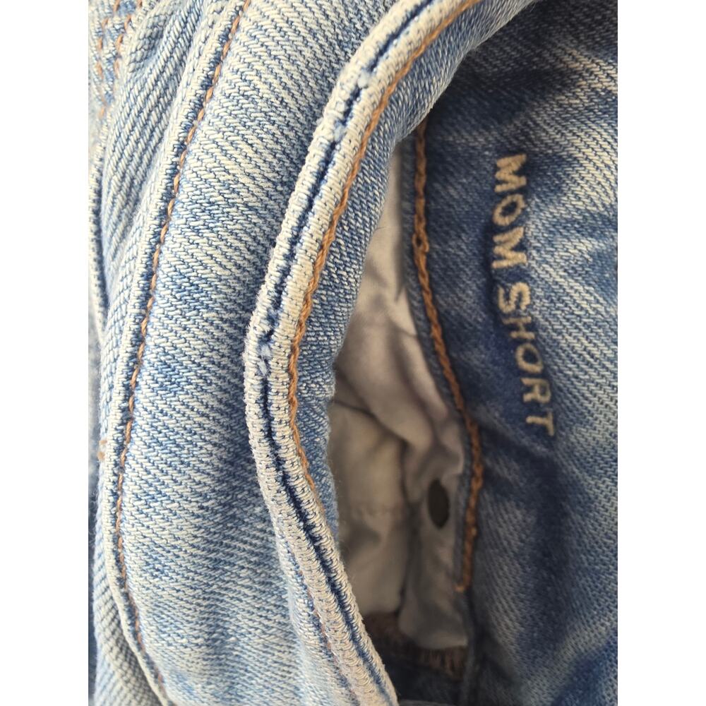 American Eagle Patchwork Mom Shorts 0 Womens Mid … - image 6